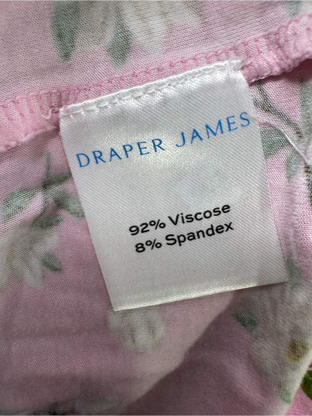Draper James Lee Ann Dress Pink Magnolia Floral Ruffle Puff Sleeve large New - Picture 7 of 7